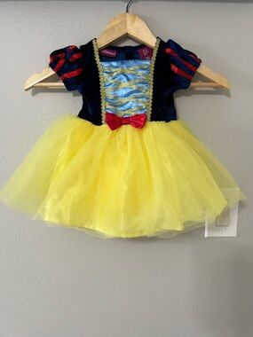 Princess Costume Dress Baby Girls 12M Yellow Tulle Halloween Dress Up